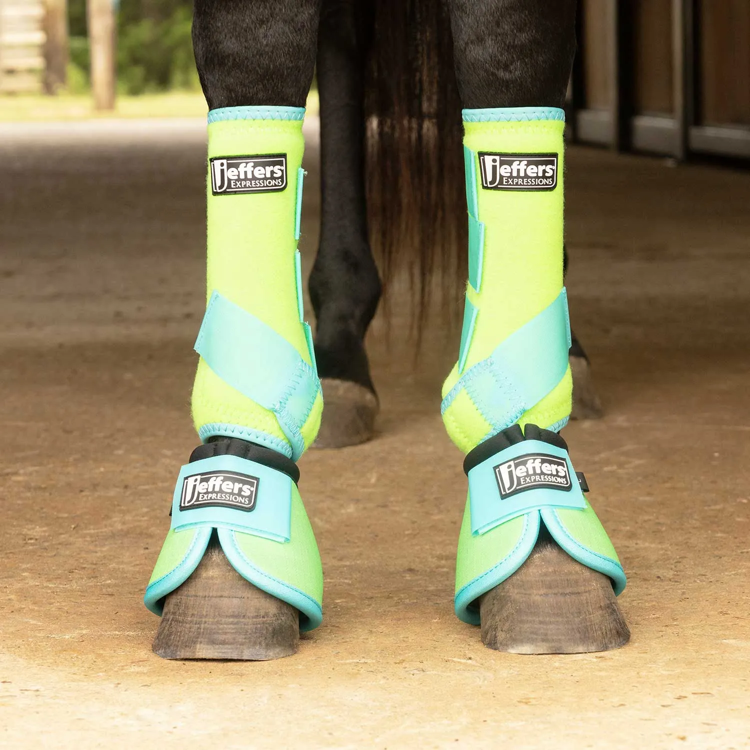 Jeffers Expression Neon Protective Boots for Horses