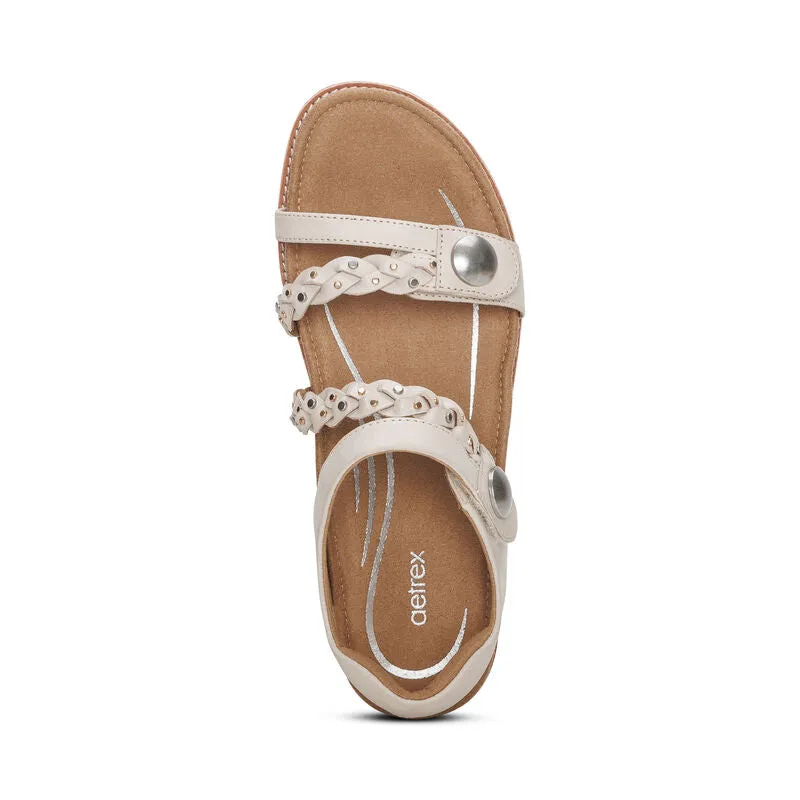 Jenn Quarter Strap Sandal - Ivory