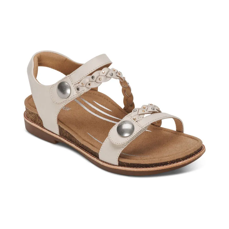 Jenn Quarter Strap Sandal - Ivory