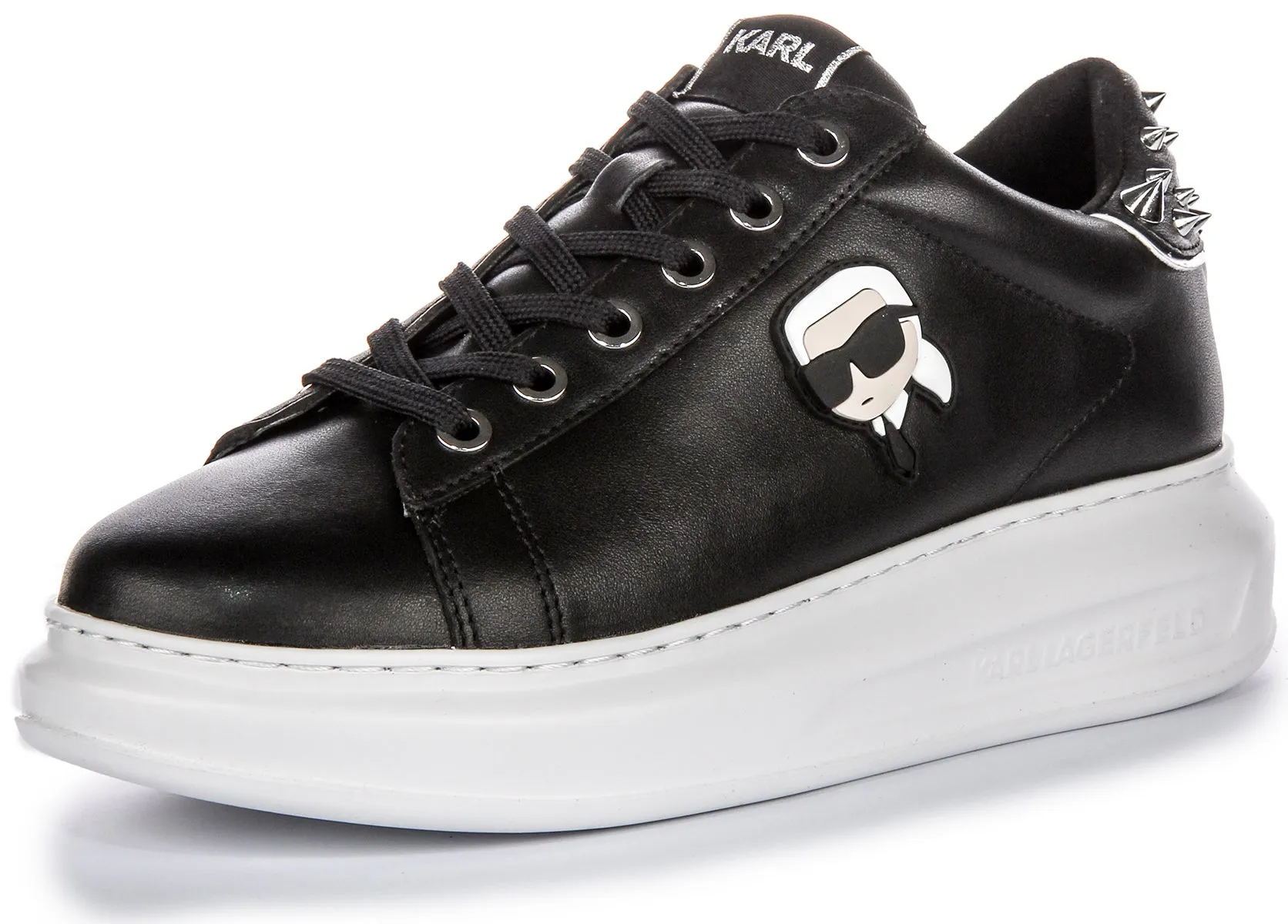 Karl Lagerfeld Kapri Nft Stud In Black White For Women