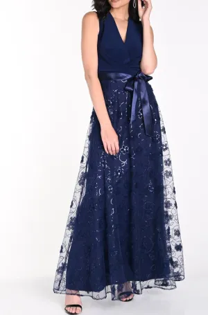 Lace Floor-Length Gown