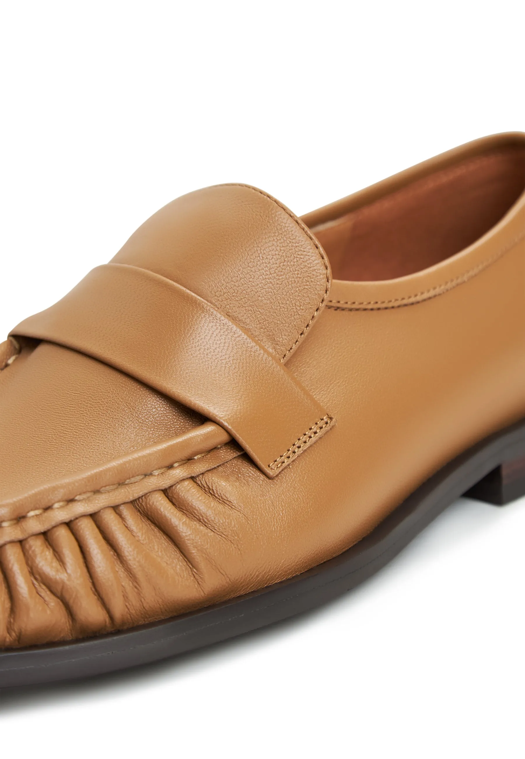 Leather Loafers Isabel - Beige