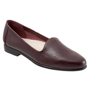 Liz Tumbled Burgundy Slip-on Shoes