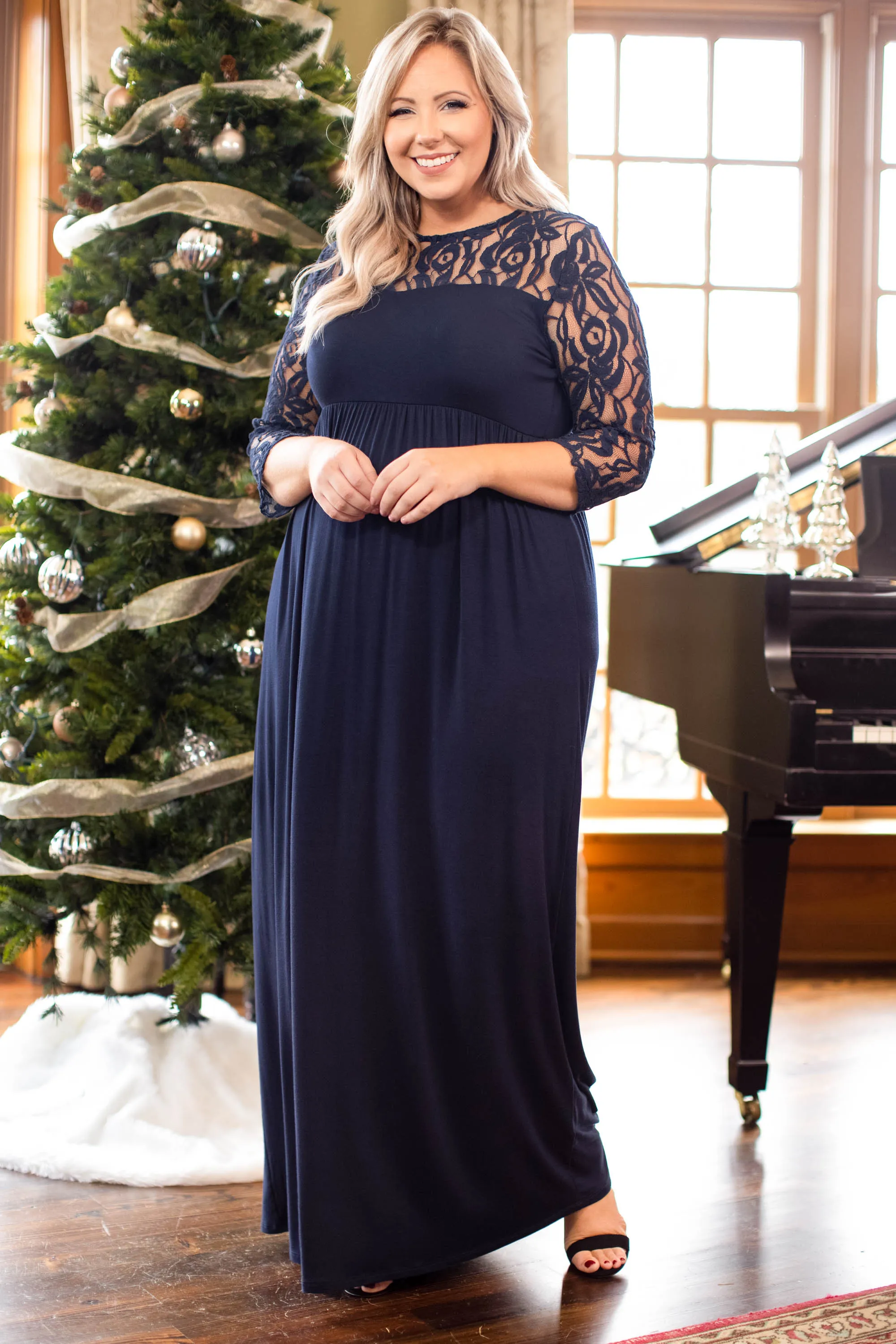 Looking Elegant Maxi Dress, Navy