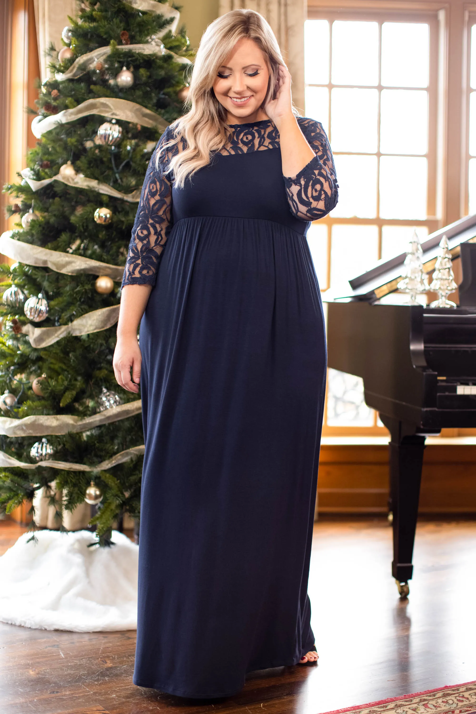 Looking Elegant Maxi Dress, Navy