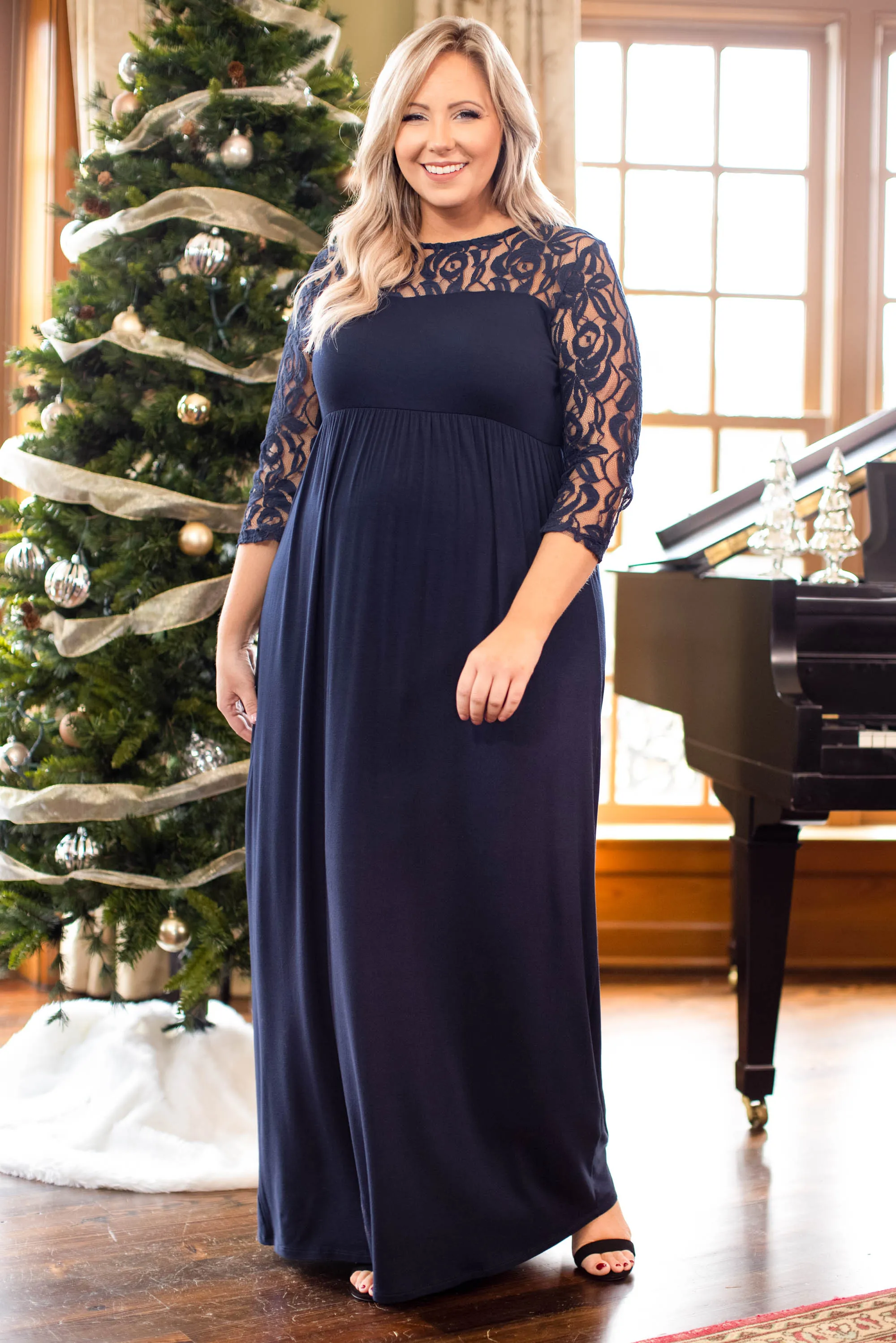 Looking Elegant Maxi Dress, Navy