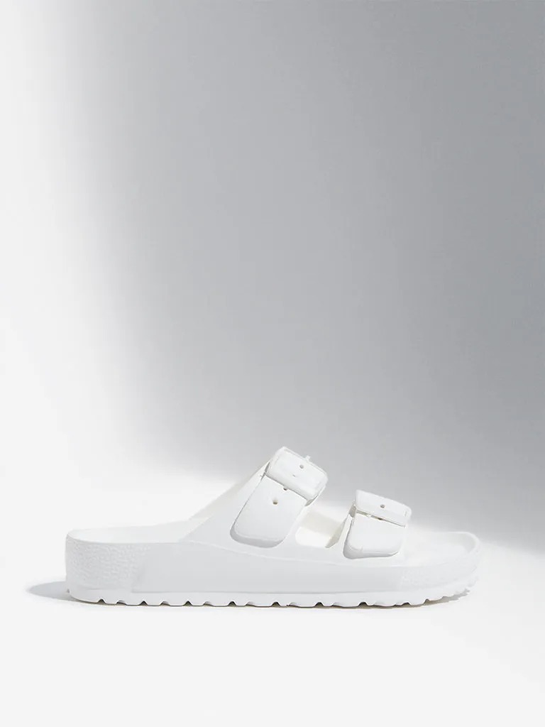 LUNA BLU White Double Band Flip-Flop