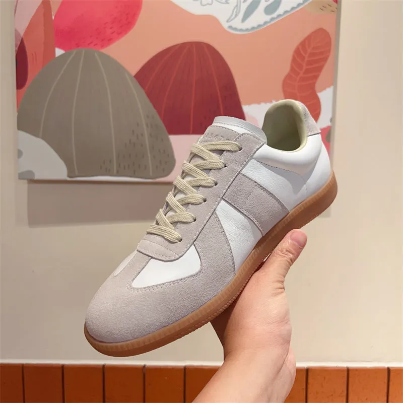 LuxeLeather Lace-up Sneakers