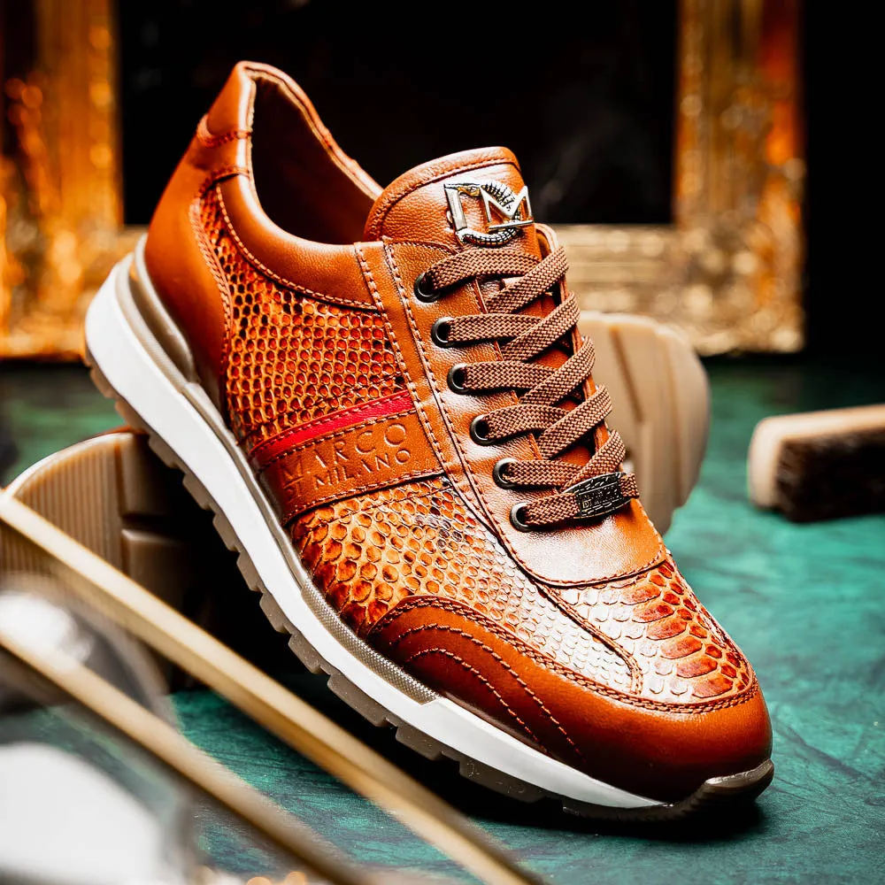 Marco Di Milano BRESCIA Python & Calfskin Sneakers