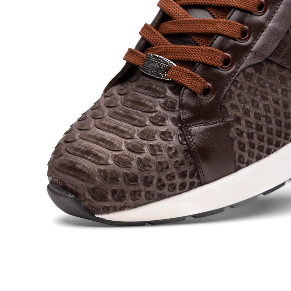 Marco Di Milano VERONA Brown Python & Calfskin Sneakers