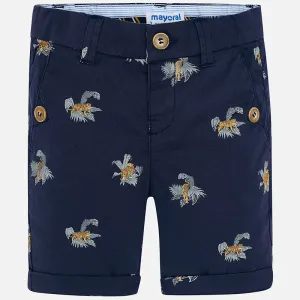 Mayoral Tiger Stamp Bermuda Shorts