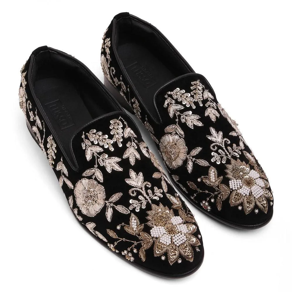 Mehar - Zardosi Velvet Slip-on