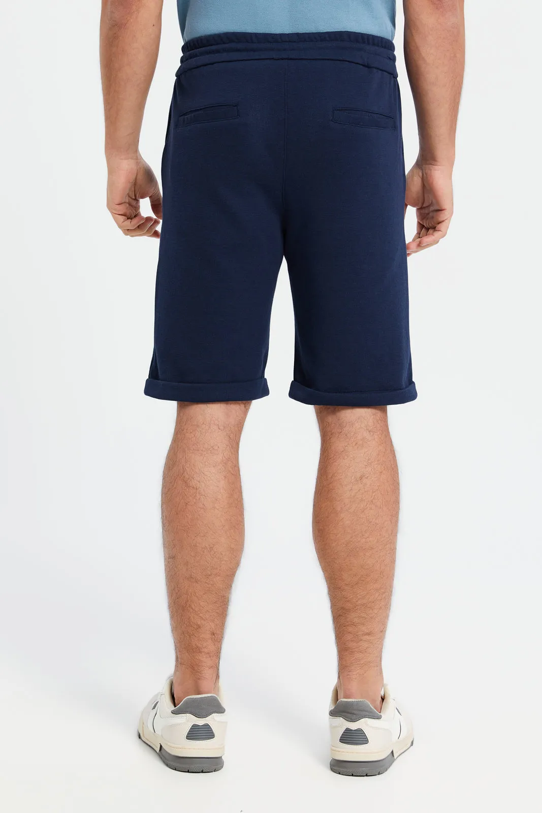 Men Navy Pull On Short