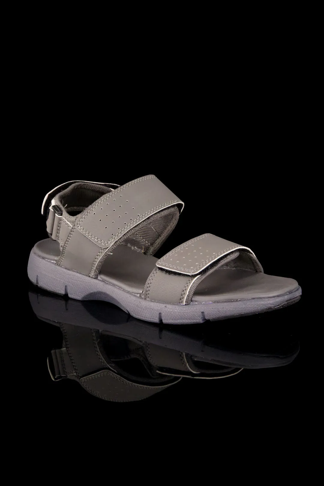 Men Synthetic Grey Sandal