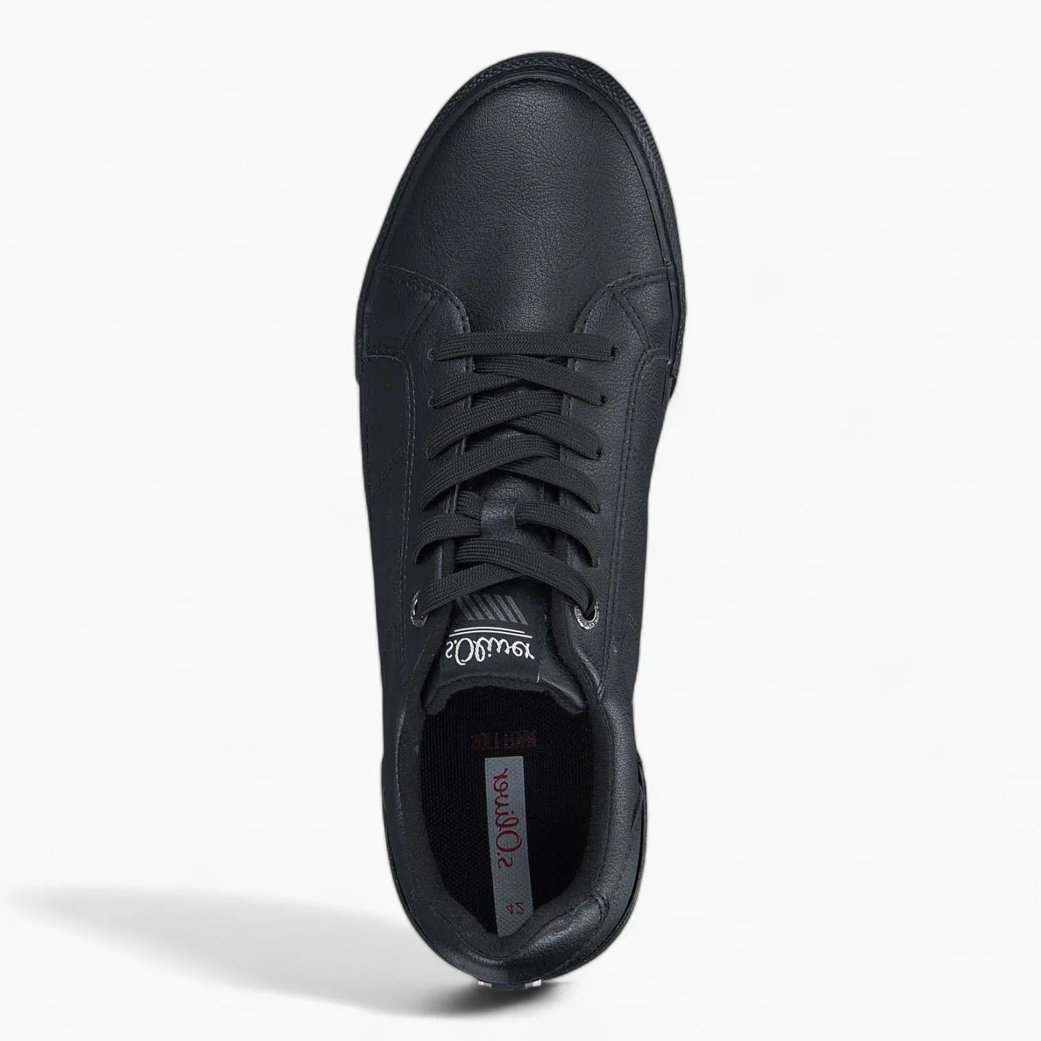 Men's Faux Leather Sneakers with Soft Foam Sole