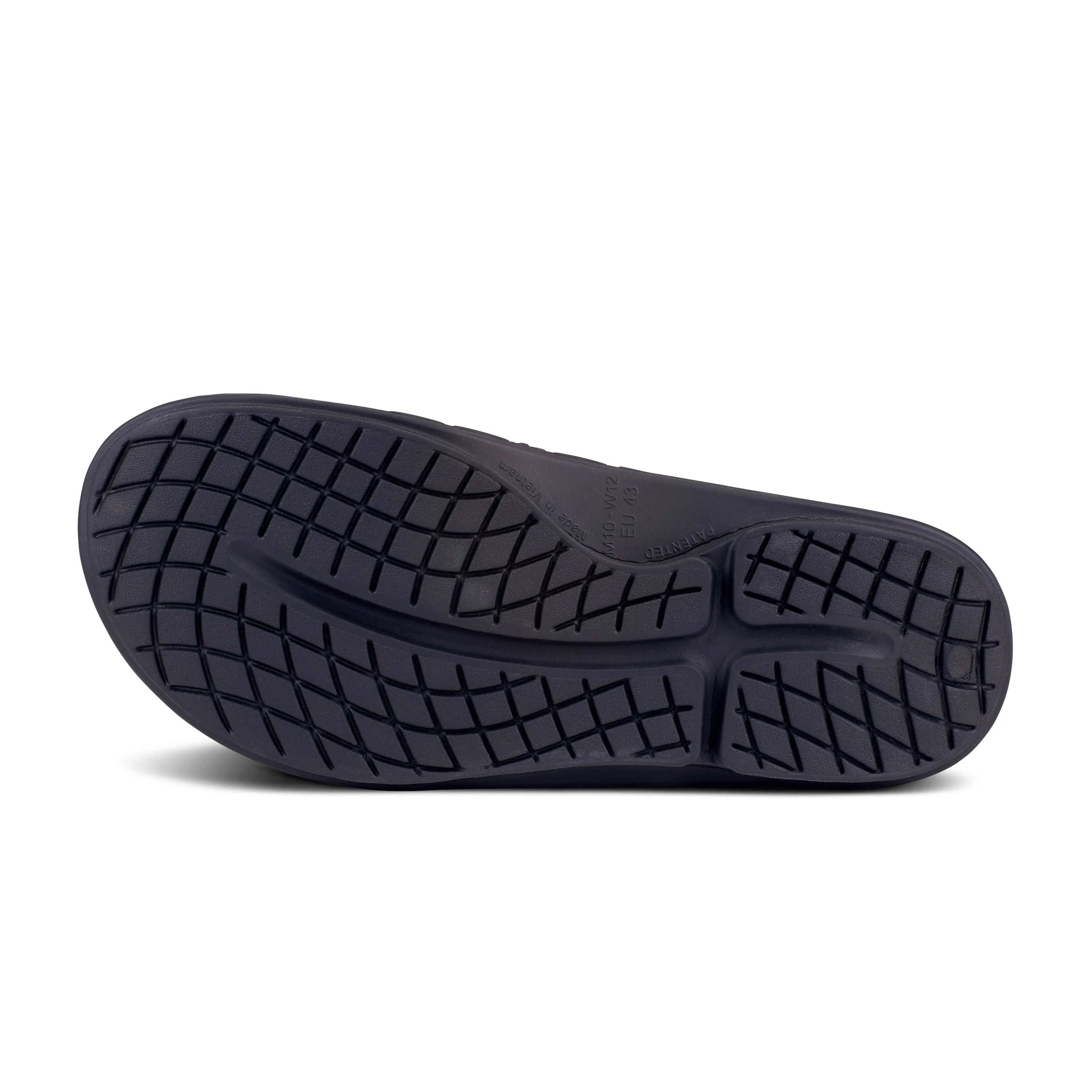 Men's Oofos OOahh Sport Flex Sandal Color: Matte Black