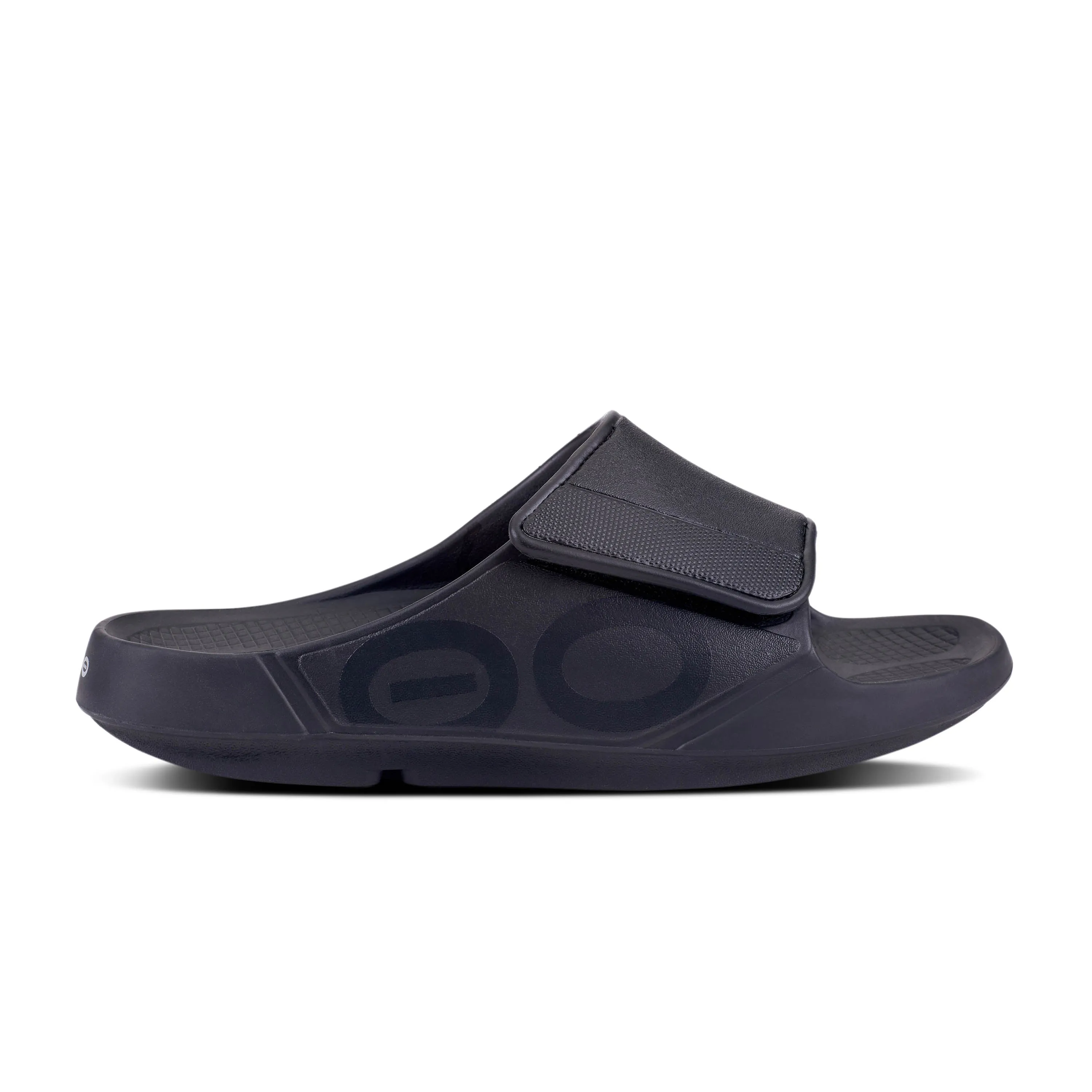 Men's Oofos OOahh Sport Flex Sandal Color: Matte Black