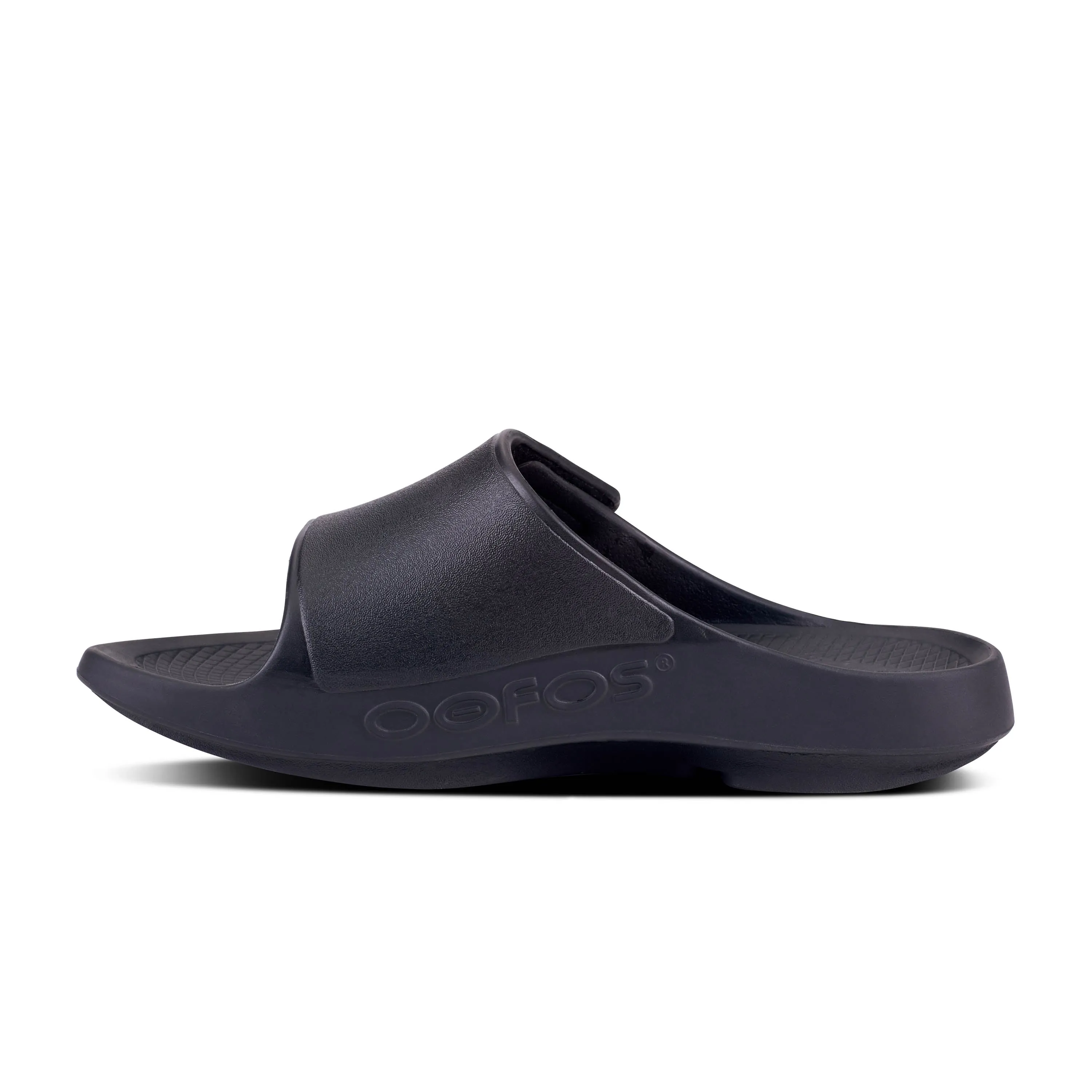 Men's Oofos OOahh Sport Flex Sandal Color: Matte Black