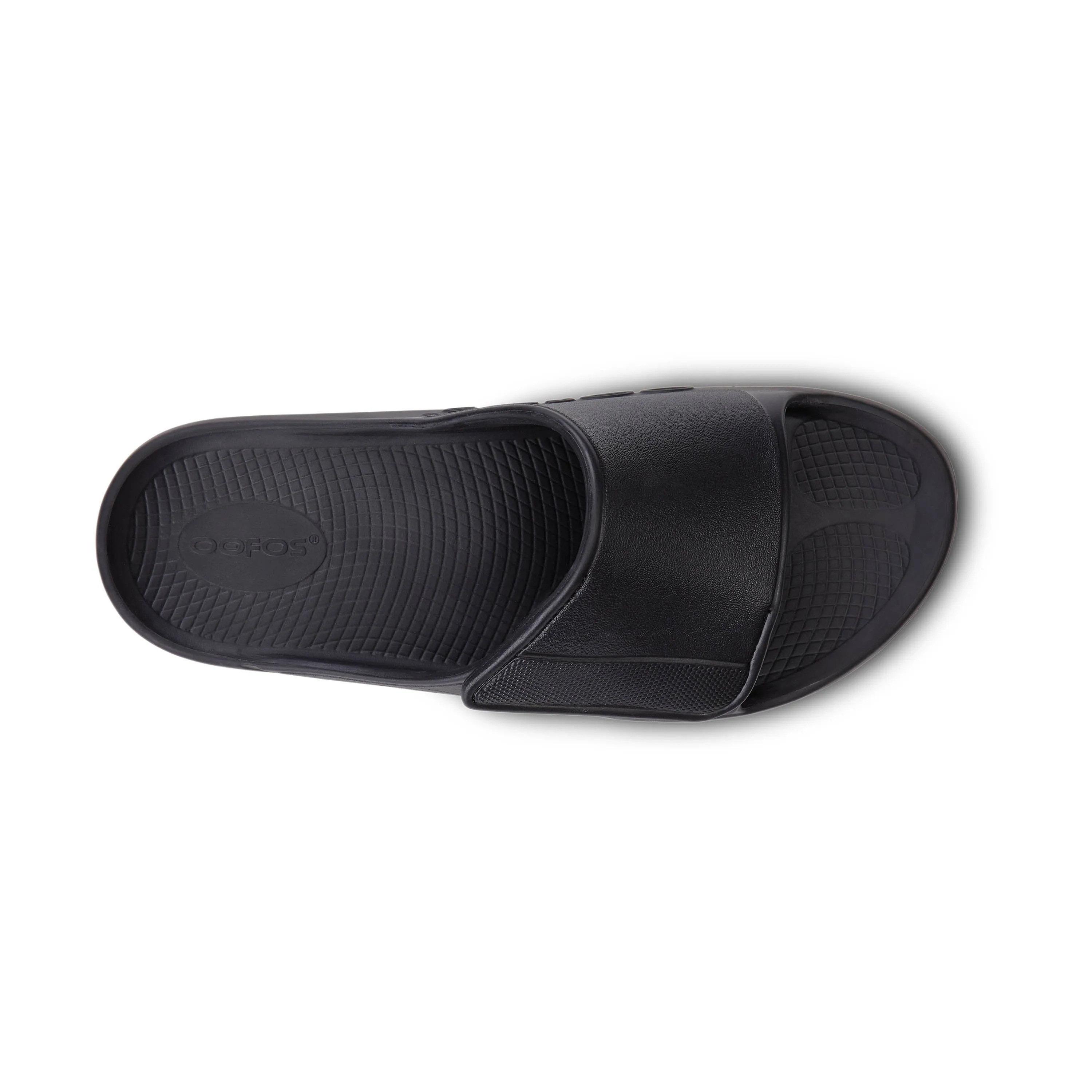 Men's Oofos OOahh Sport Flex Sandal Color: Matte Black