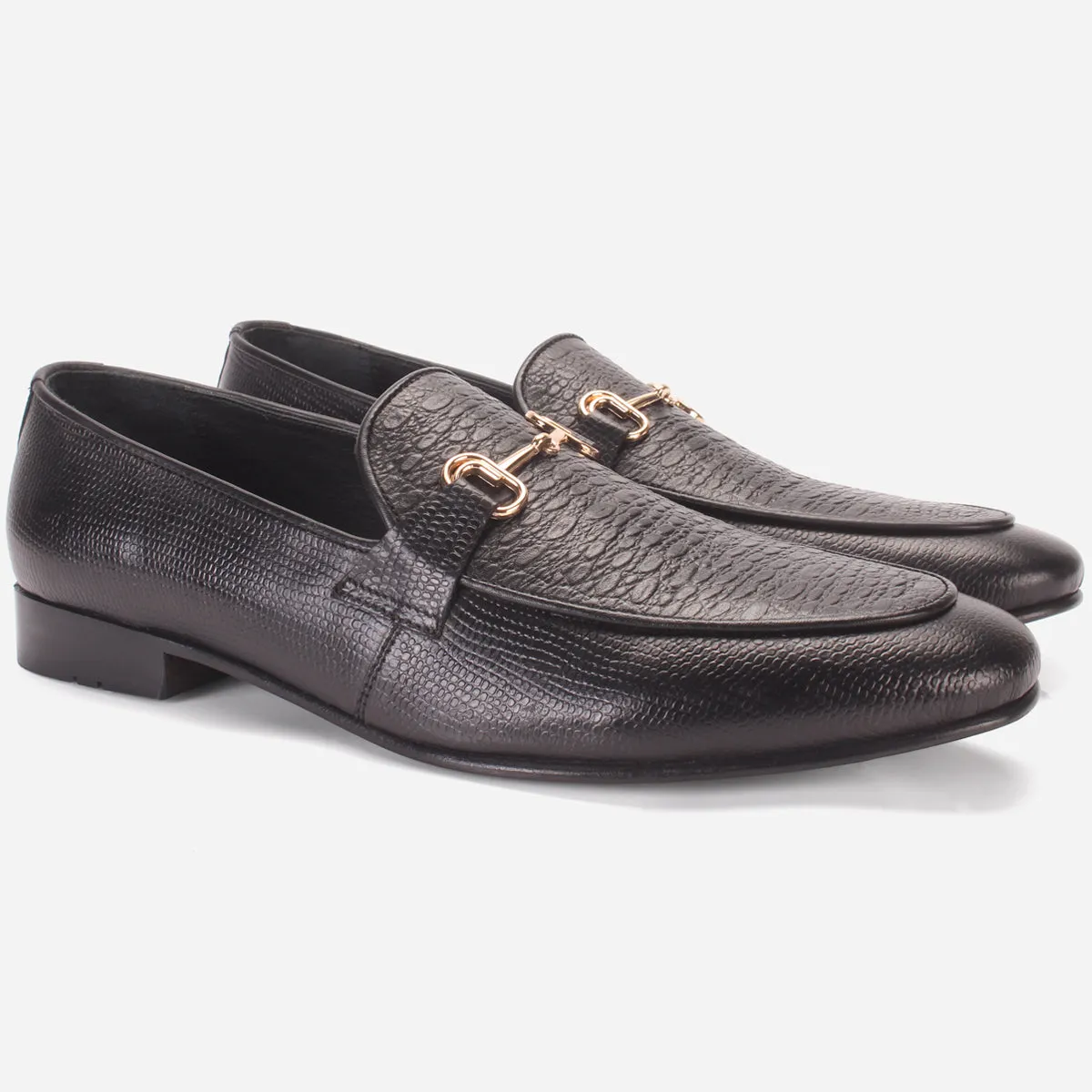 Mens "ASTON" Leather Slide-in Loafers Formal Shoes