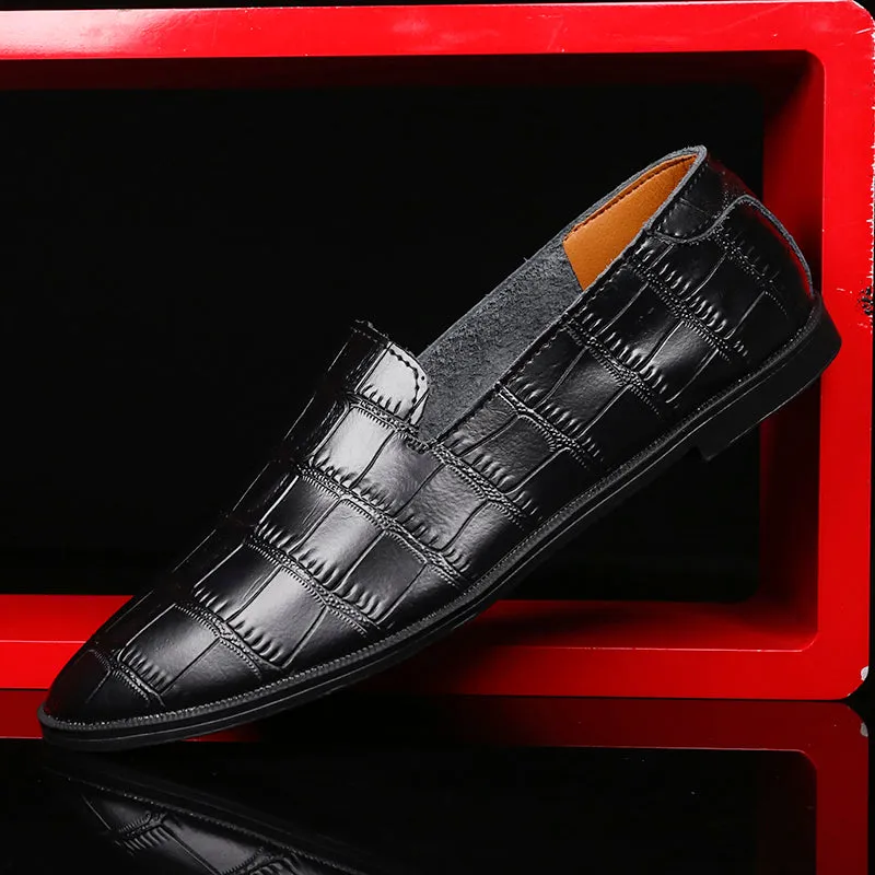 Men's Summer Casual Loafers Genuine Leather Moccasins Breathable Shoes | 2207