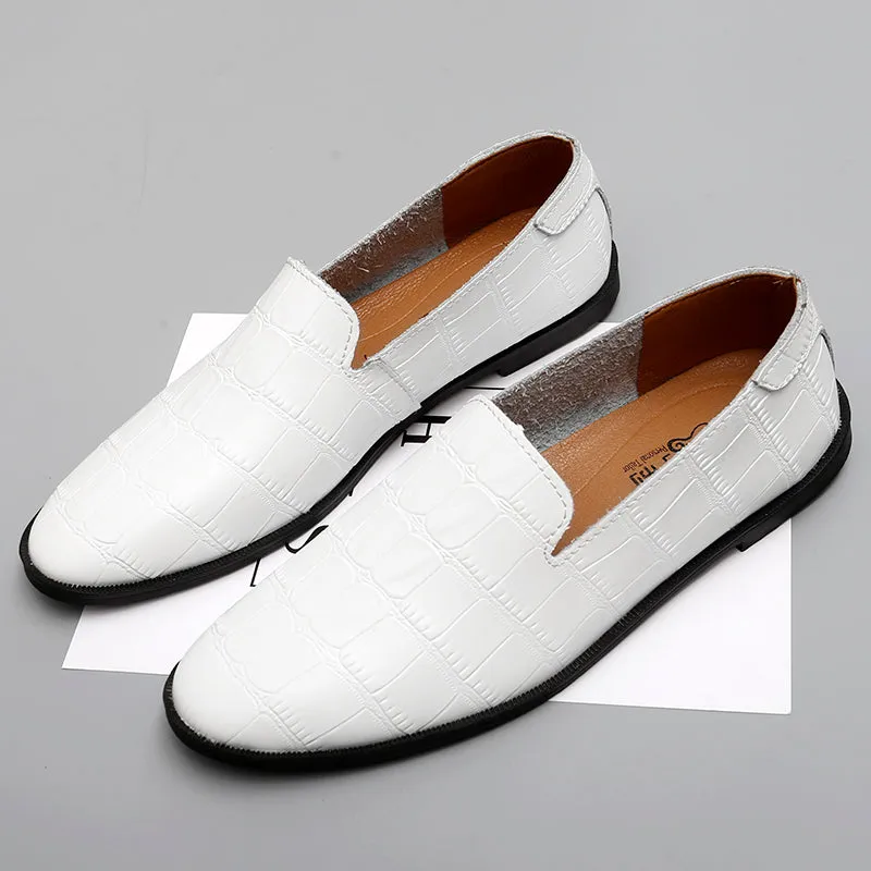 Men's Summer Casual Loafers Genuine Leather Moccasins Breathable Shoes | 2207