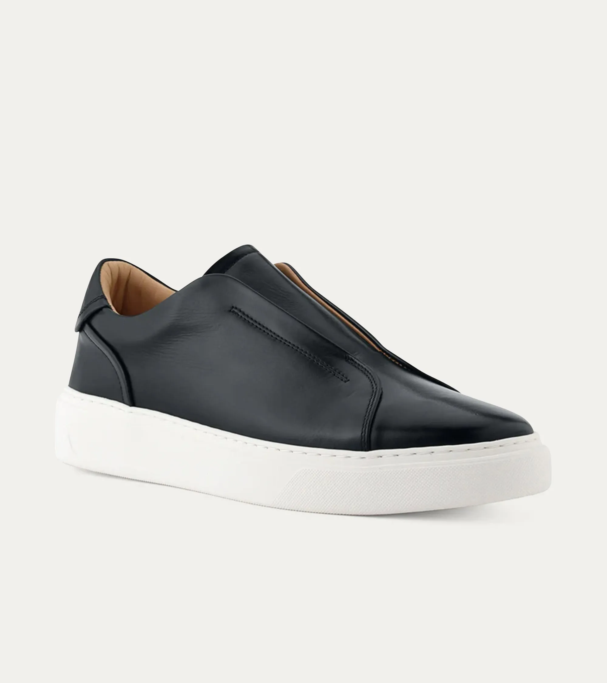 Misto Slip-On Sneaker In Black Leather