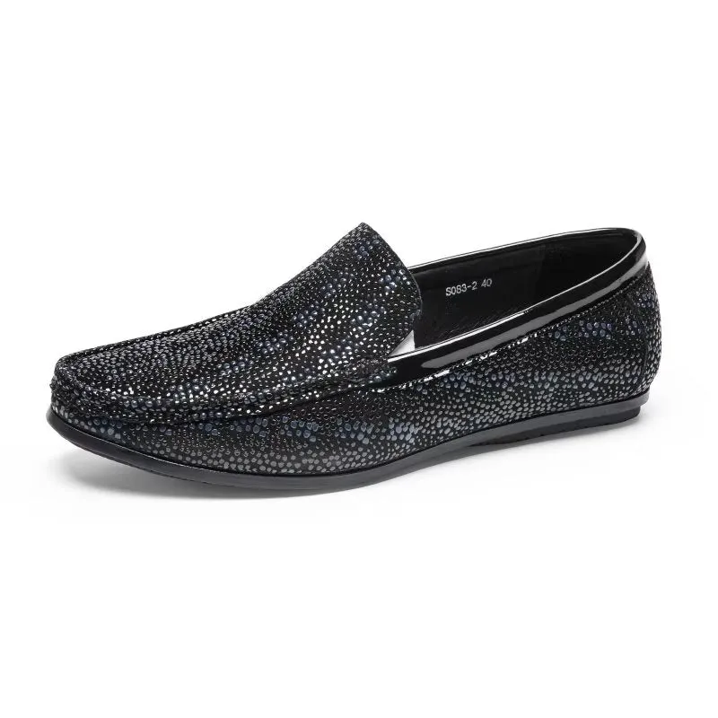 ModishLuxeCroco Exotic Metal Toe Slip On Loafers