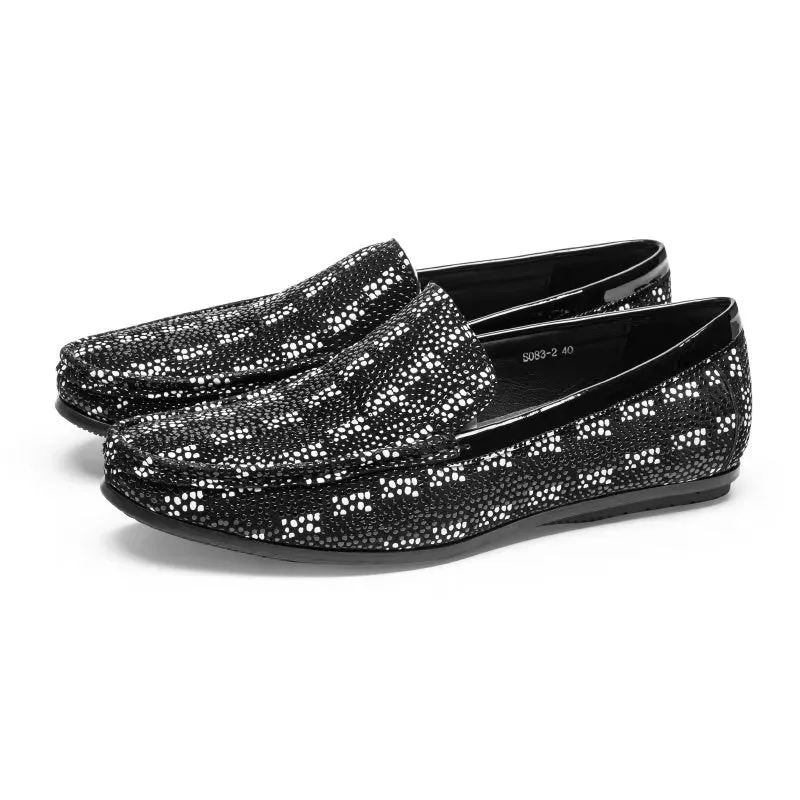 ModishLuxeCroco Exotic Metal Toe Slip On Loafers