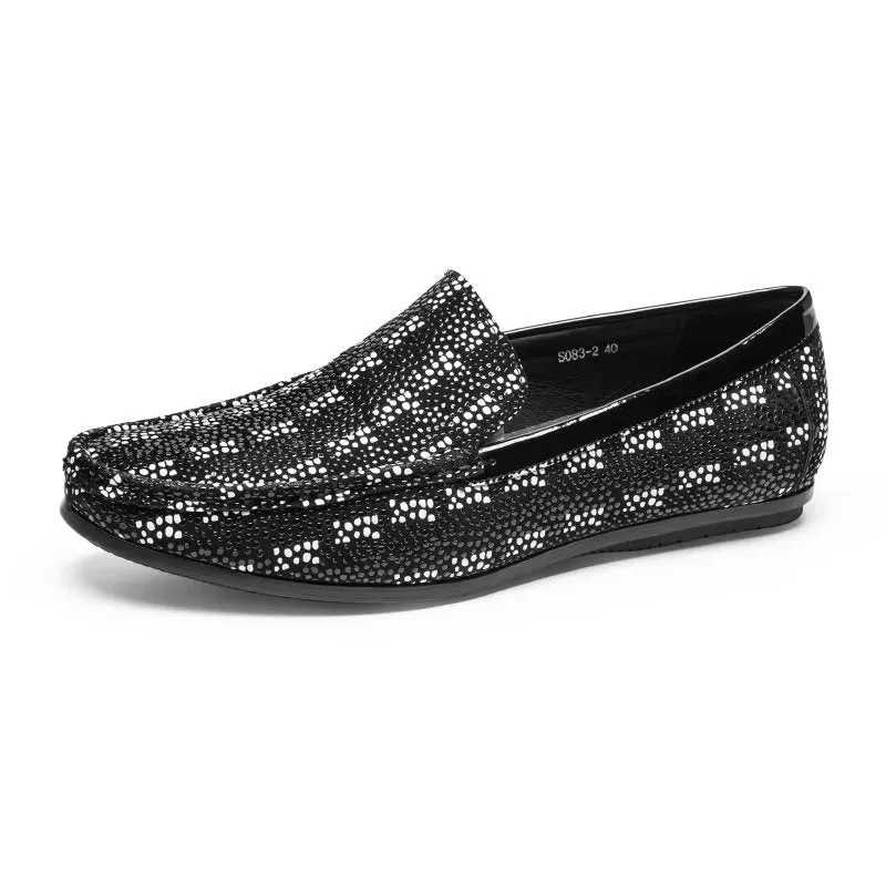 ModishLuxeCroco Exotic Metal Toe Slip On Loafers