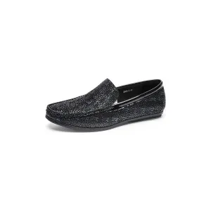 ModishLuxeCroco Exotic Metal Toe Slip On Loafers