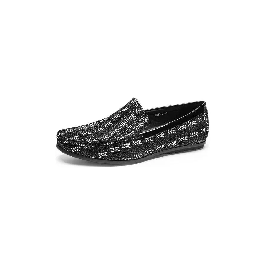 ModishLuxeCroco Exotic Metal Toe Slip On Loafers