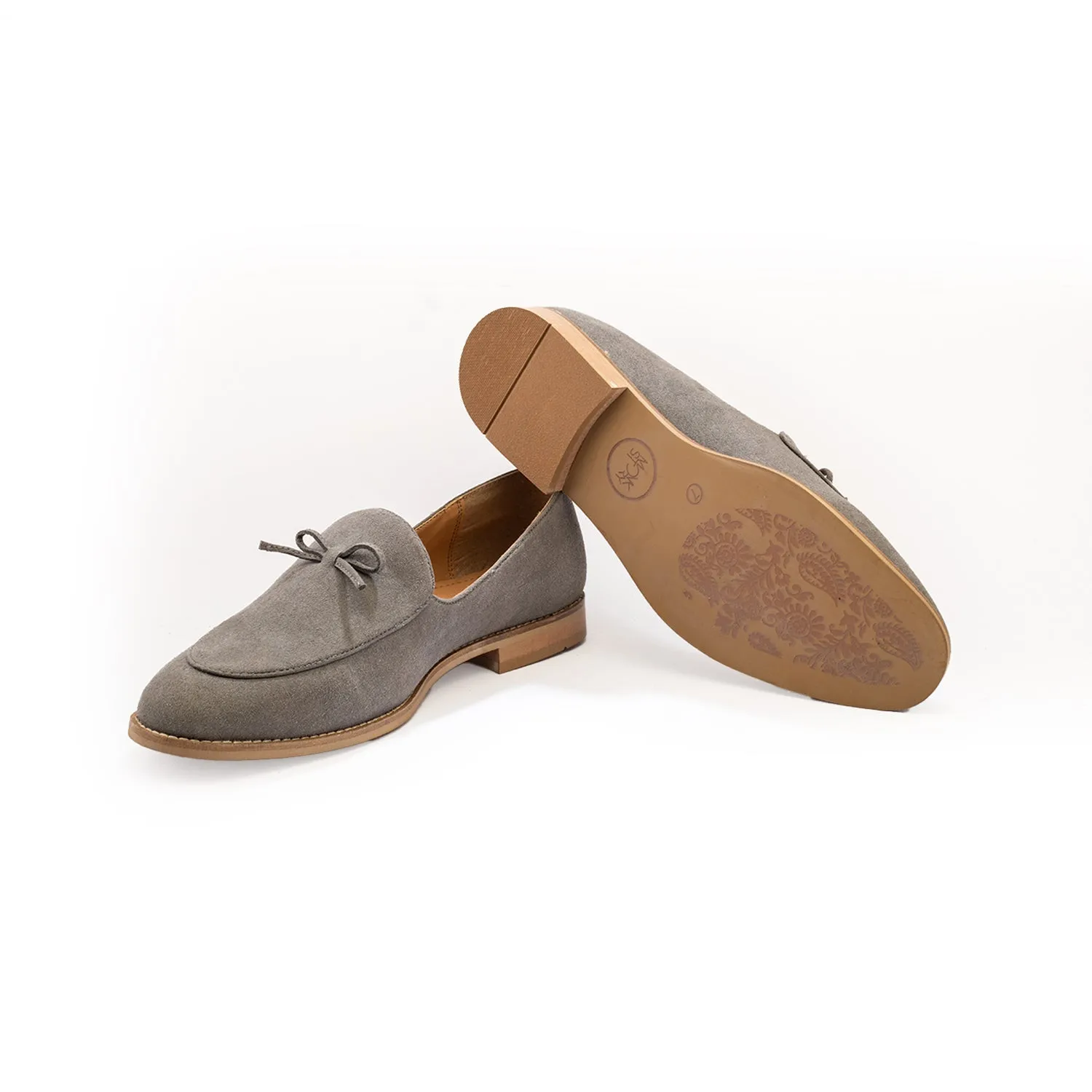 Monkstory Wyld Faux-Suede Slip-Ons – Pastel Grey