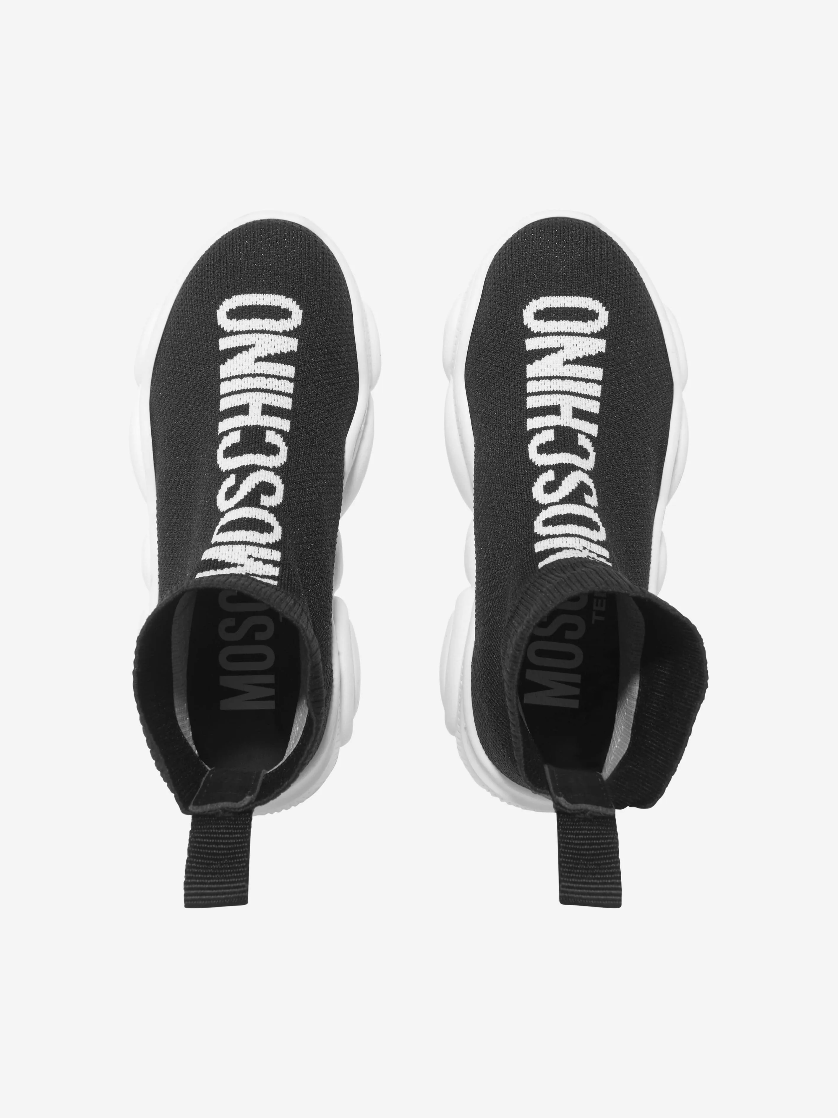 Moschino Kids Teddy Sole High Top Sock Trainers