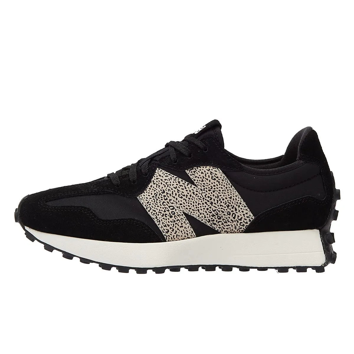 New Balance 327 Womens Animal Print Black Trainers