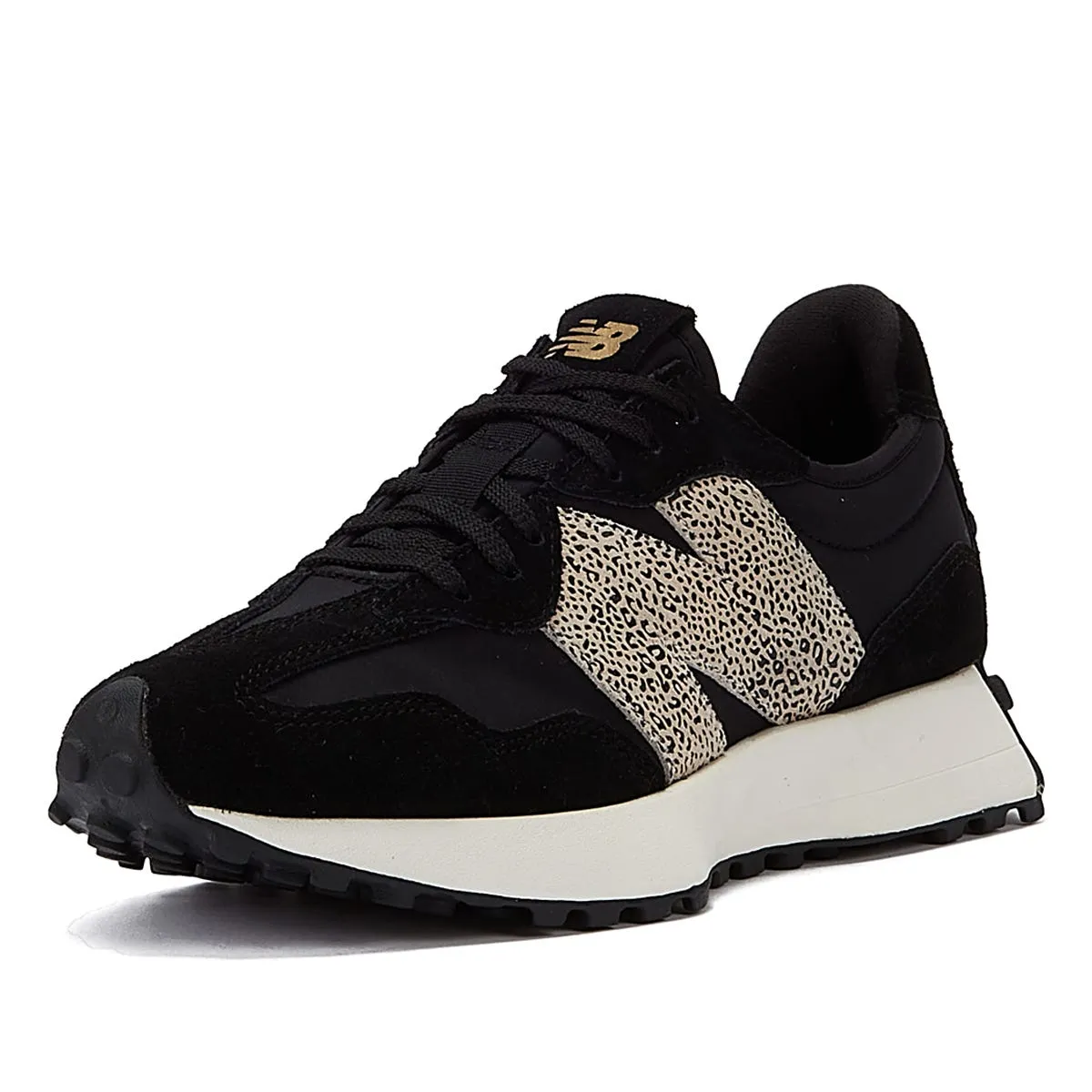 New Balance 327 Womens Animal Print Black Trainers