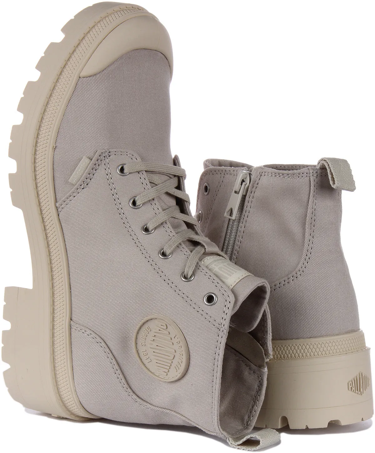 Palladium Pallabase Twill In Beige For Women