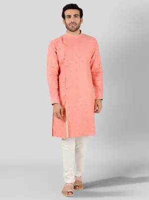 Peachish Pink Kurta | Azania