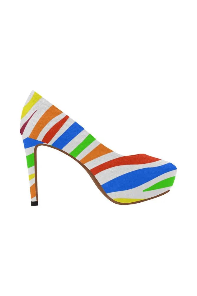 pump rainbow 2 Women's High Heels (Model 044)