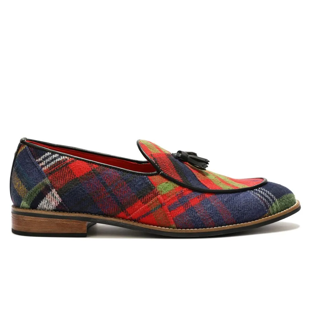 Red Tartans Slip_on for Men (discontinued)