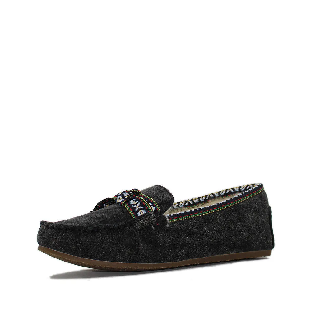 Rianna Moccasin - Black