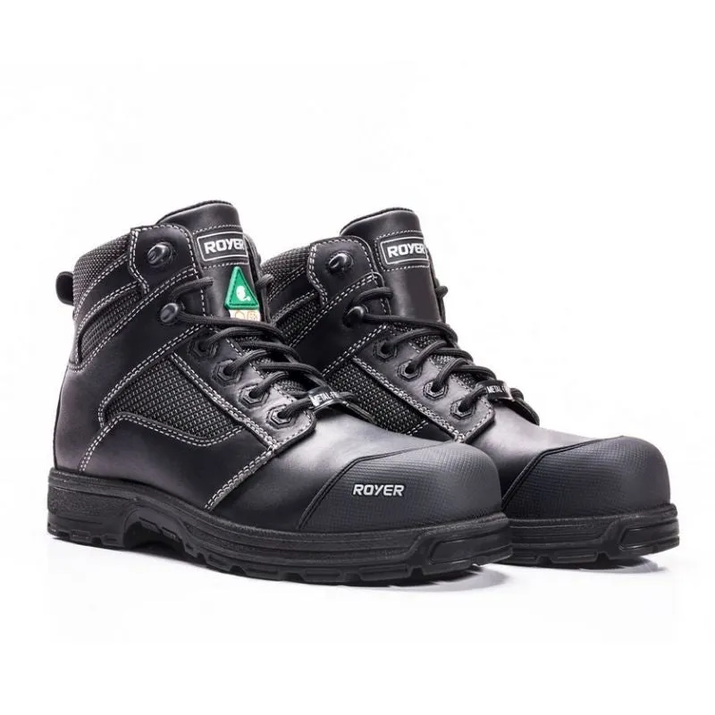 Royer Agility Arctic Grip 5608AG Men's WP 6" Composite Toe Work Boot - Black