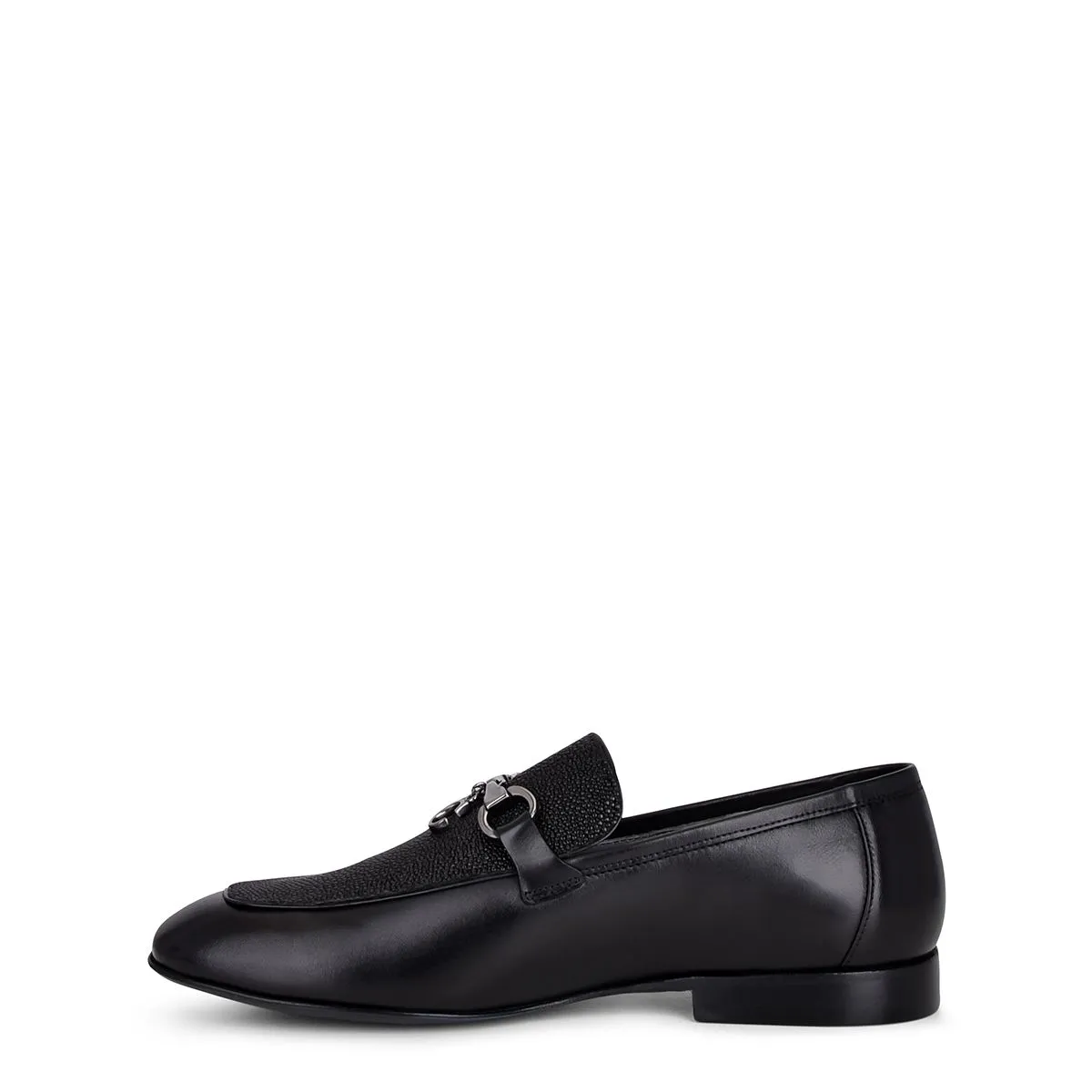 S46MTTS - Cuadra black dress casual stingray bit loafer for women