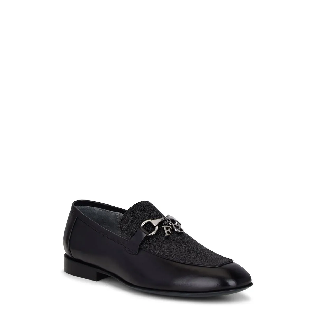 S46MTTS - Cuadra black dress casual stingray bit loafer for women