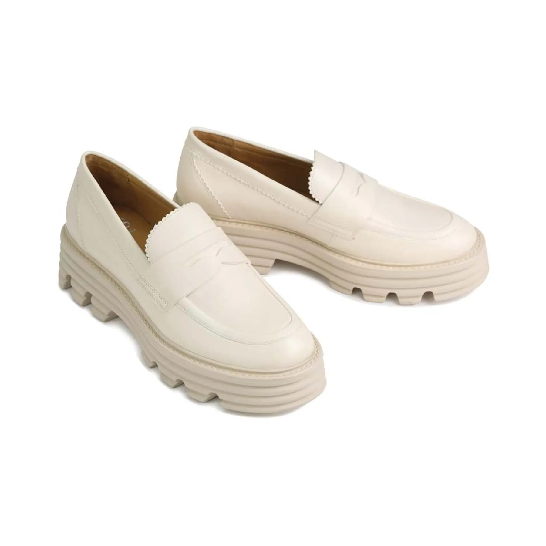 SAMILIA LEATHER CHUNKY LOAFERS