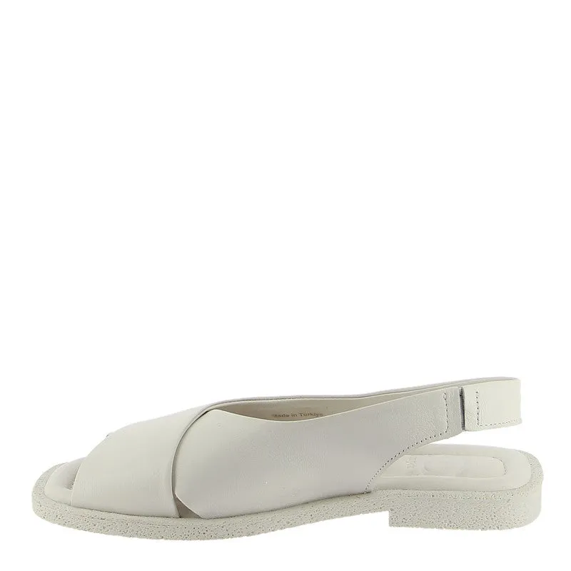 Sempre Di 1799 White Slingback Sandal