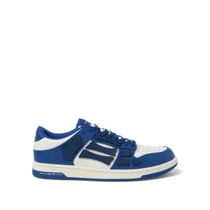 Skeleton Sneaker in Deep Blue/White