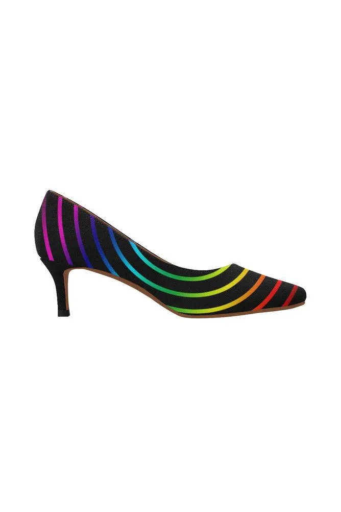 Spectral Splendor Women's Pointed Toe Low Heel Pumps