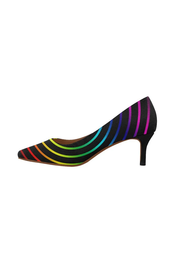 Spectral Splendor Women's Pointed Toe Low Heel Pumps