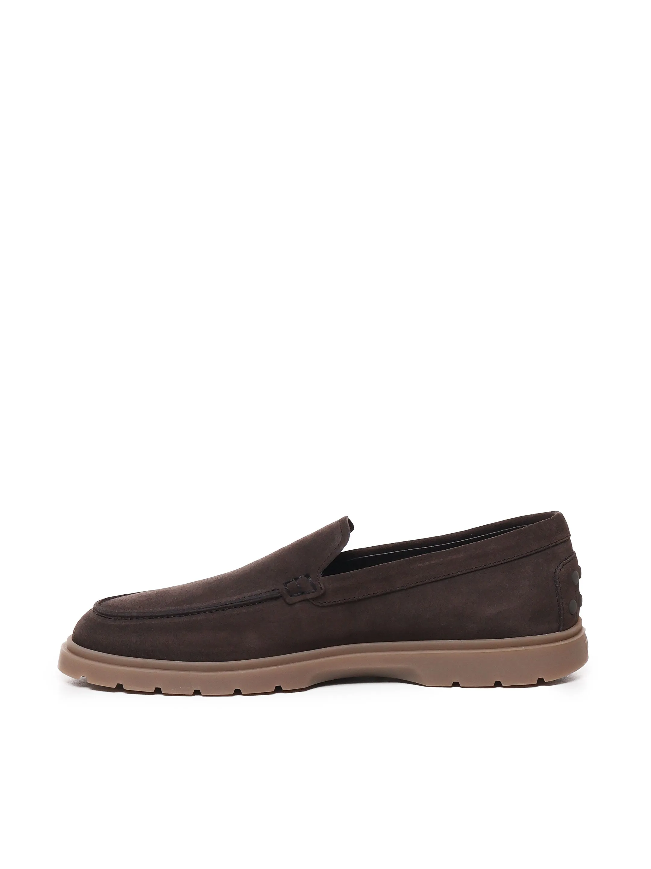 Suede Loafers with Rubber Nubs